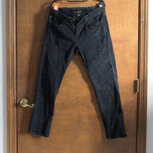 Banana Republic Black Corduroy Slim Fit Pants. Men's W30 L30.